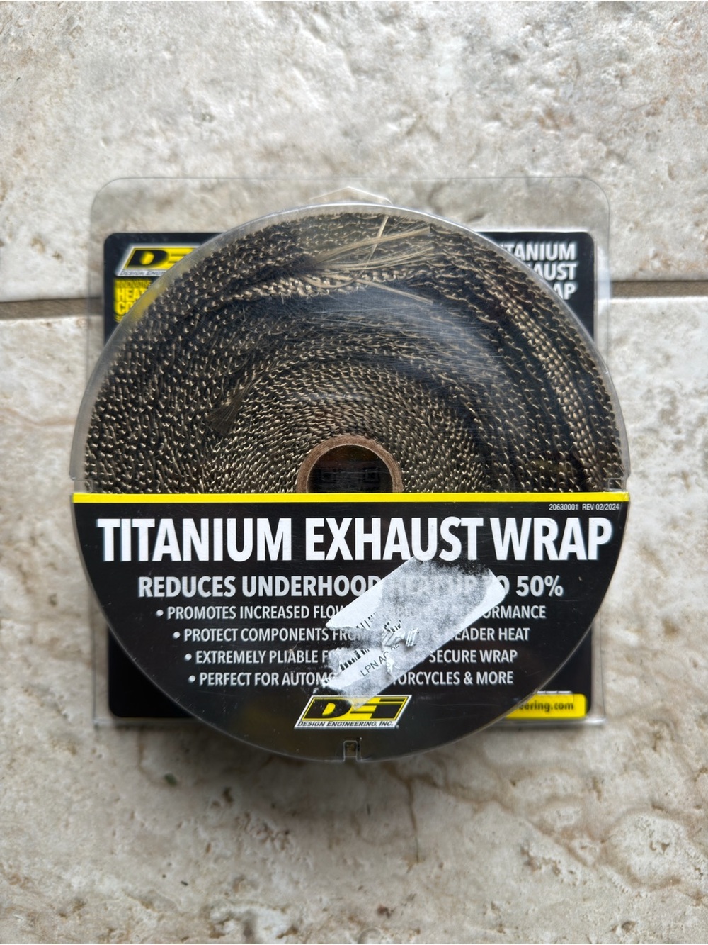Dei Titanium Exhaust Wrap - Brown 50ft